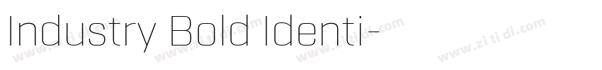 Industry Bold Identi字体转换
